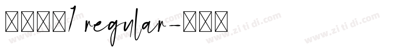 汉真广标1 regular字体转换